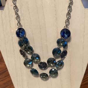 Kenneth Cole New York Blue Crystal Multi-Strand Necklace